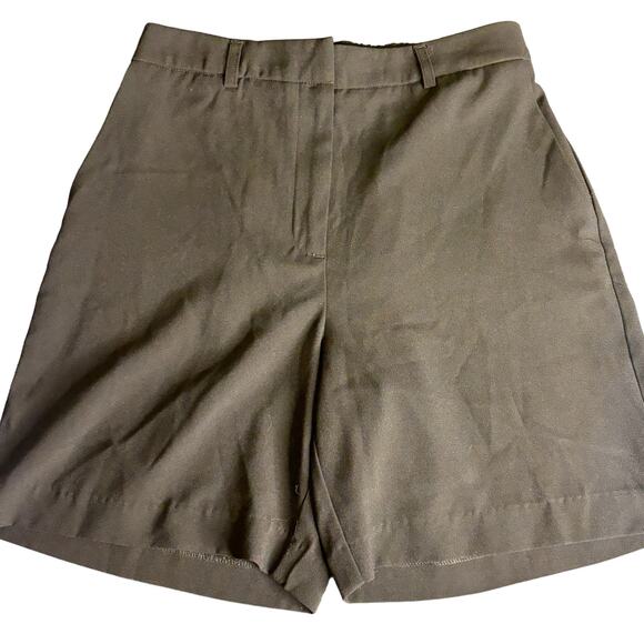 Rachel Zoe Black Dress Shorts Elastic Waist Pockets Staple Basic Wardrobe Size 6 - Picture 1 of 8